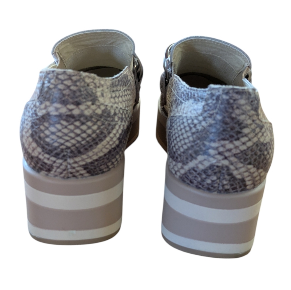 Dolce Vita Jhenee Snake Embossed Platform Loafer Sand Size 8 - Picture 5 of 10